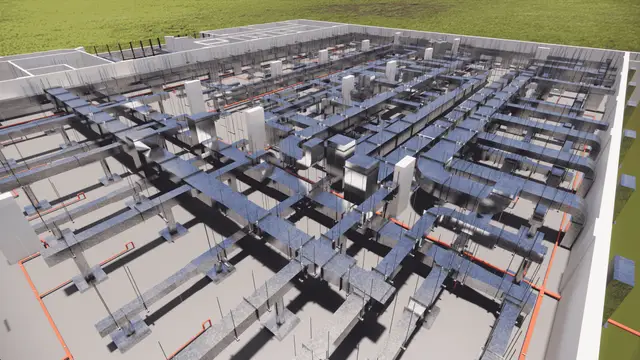 3D BIM-model van een kanalenstelsel