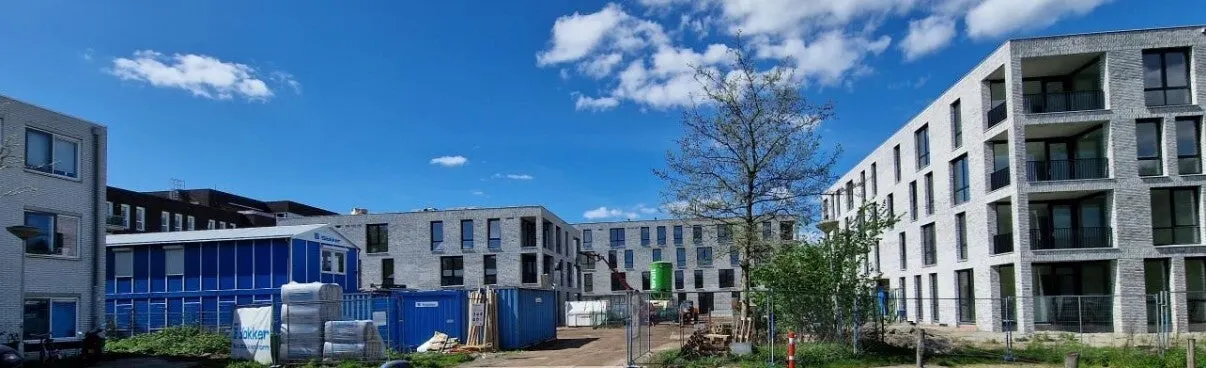 Appartementencomplex Molenslag in Breda tijdens de bouw